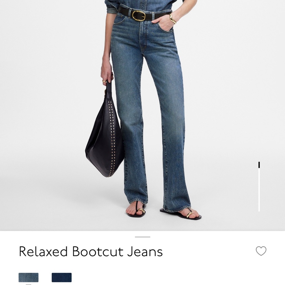 Madewell Relaxed Blue Bootcut Jeans